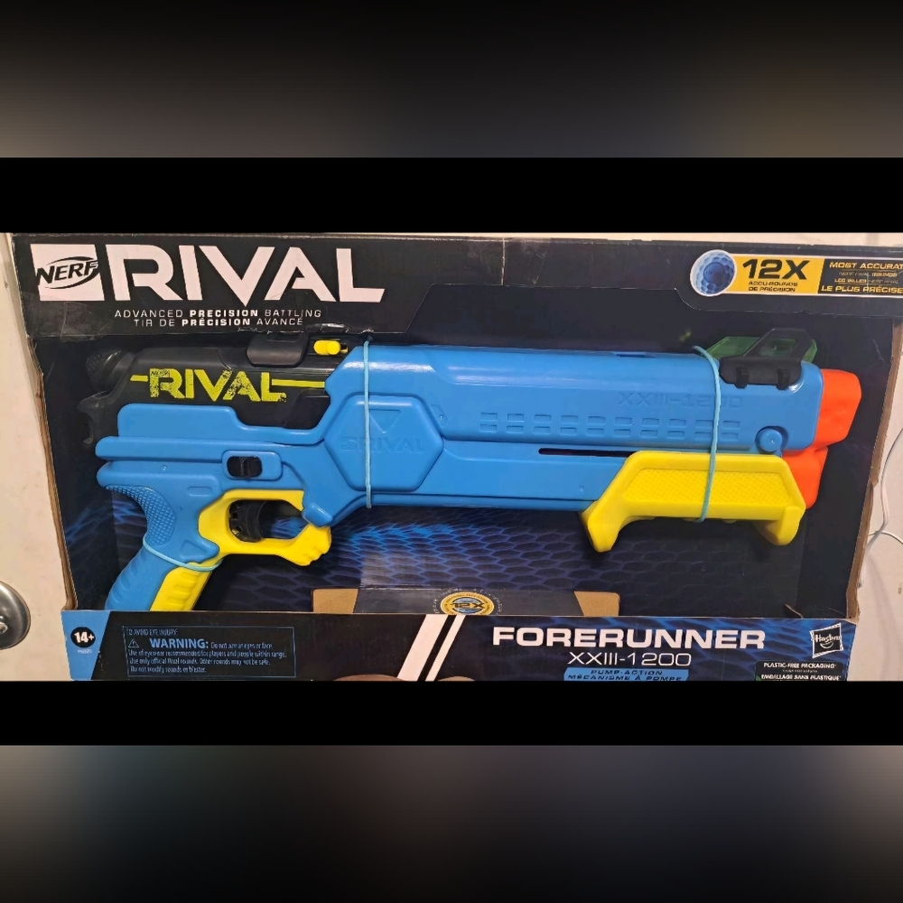 NERF Rival Forerunner XXIII-1200 Blaster - Blue and Yellow